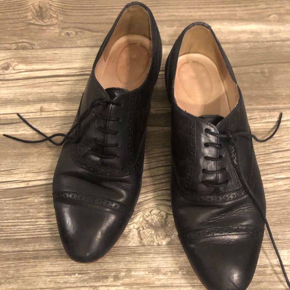 j crew leather Oxford shoes